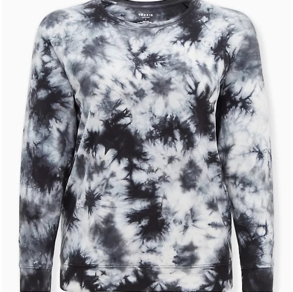Torrid TIE DYE FRENCH TERRY ACTIVE SWEATSHIRT - Picture 5 of 6